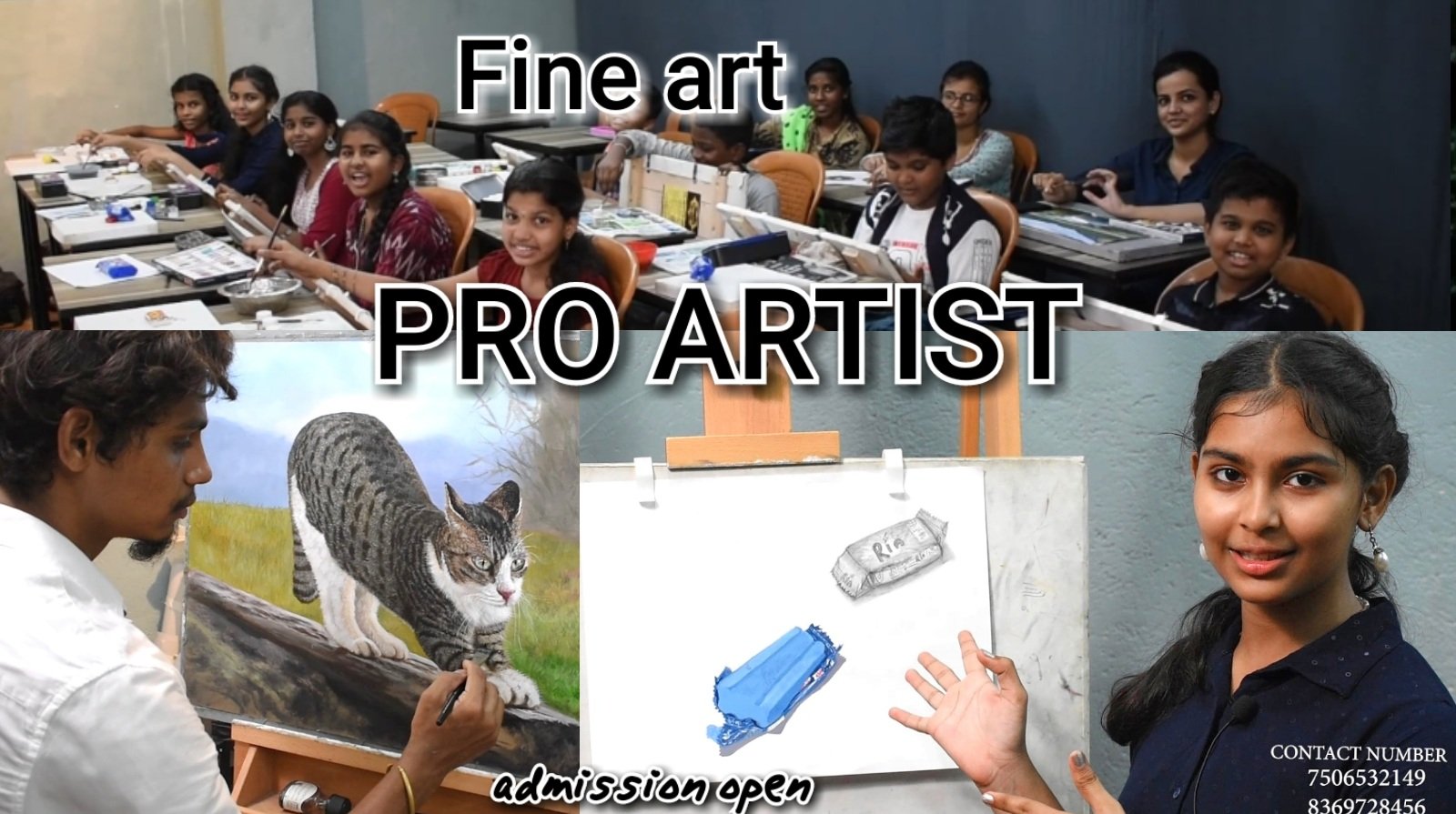 Artist wooden palette and bristle brushes in a fine art studio workspace